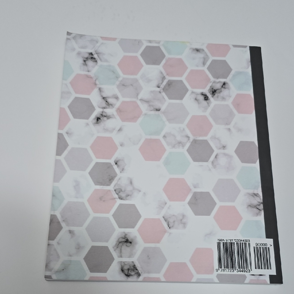 Hexagon Pattern Composition Notebook - Picture 4 of 4